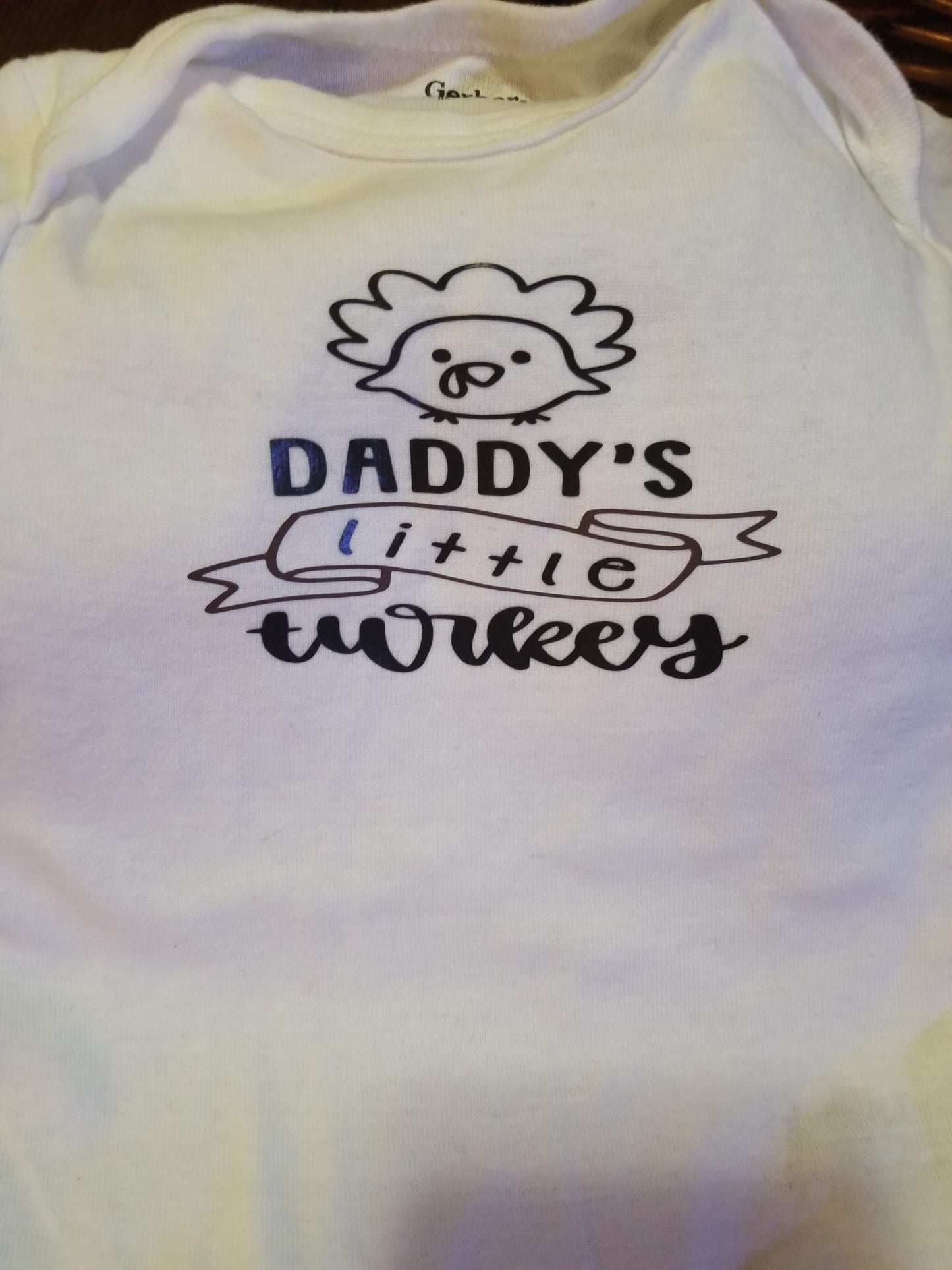 Onesie - Daddy's Little Turkey - 6-9 Months