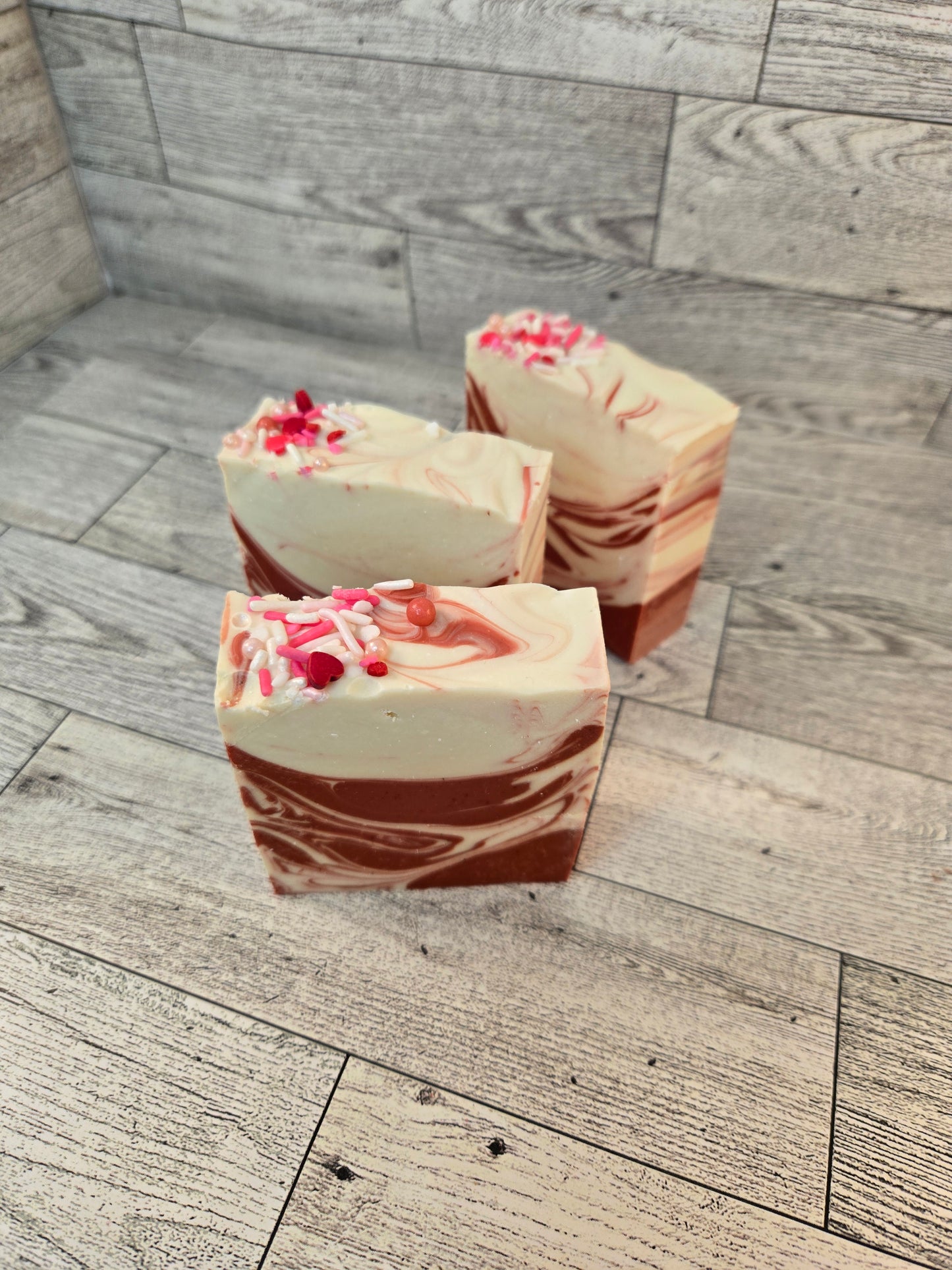 Candy Cane Soap with Goat Milk