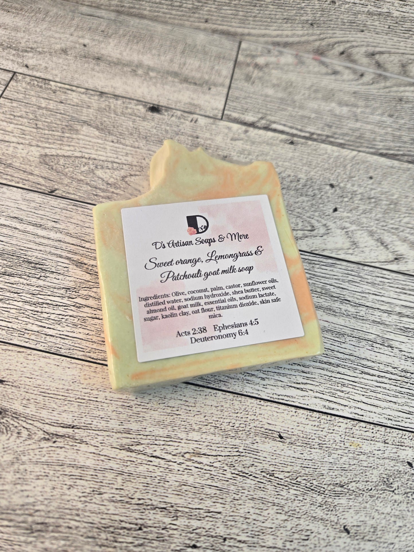 Sweet Orange, Lemongrass & Patchouli Goat Milk Soap