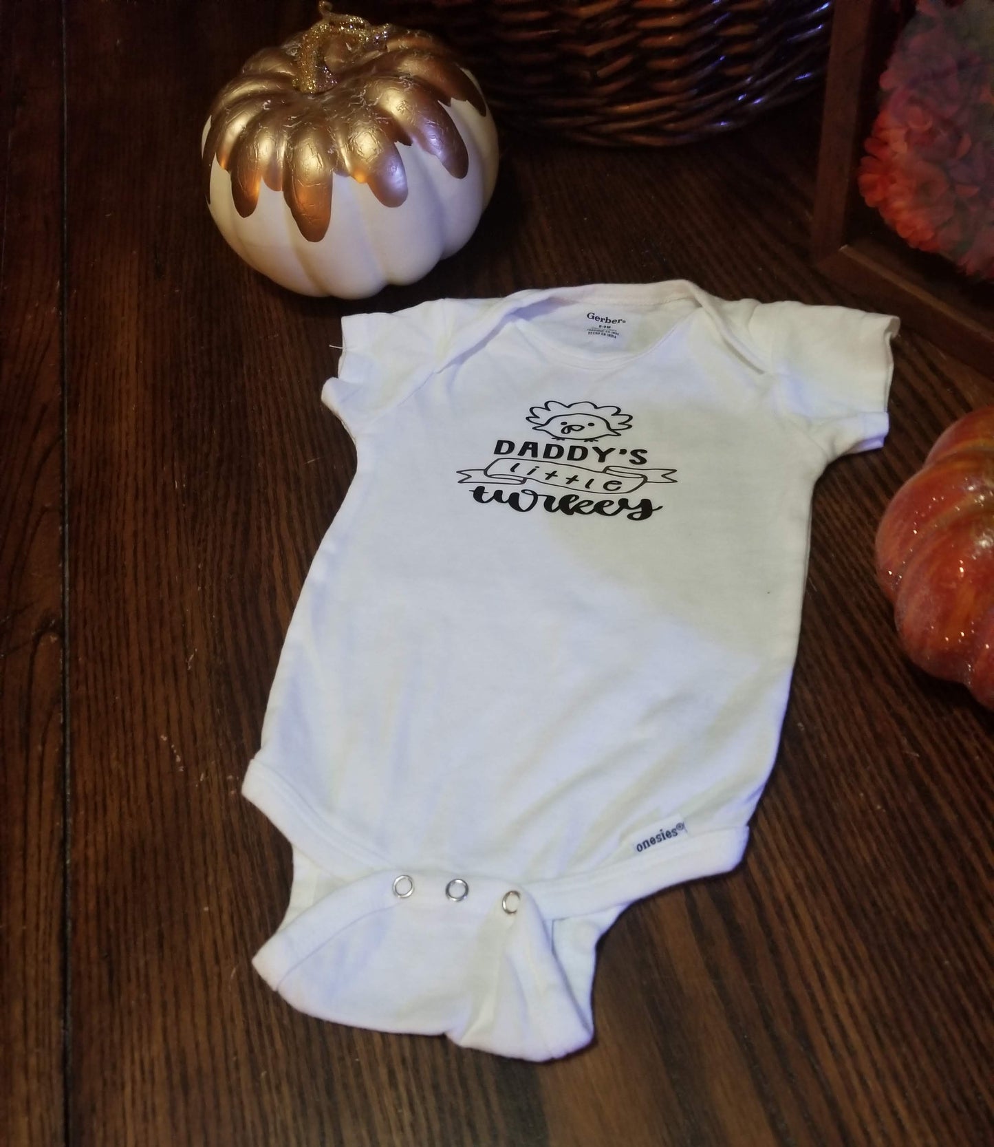 Onesie - Daddy's Little Turkey - 6-9 Months