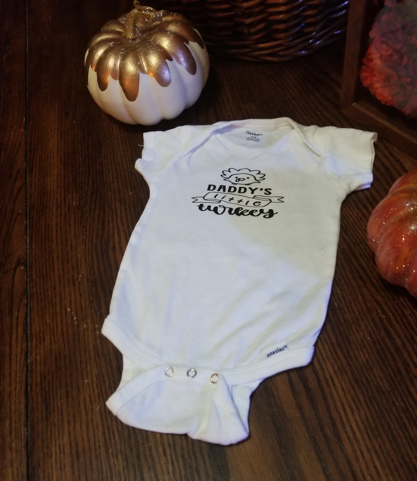 Onesie - Daddy's Little Turkey - 6-9 Months