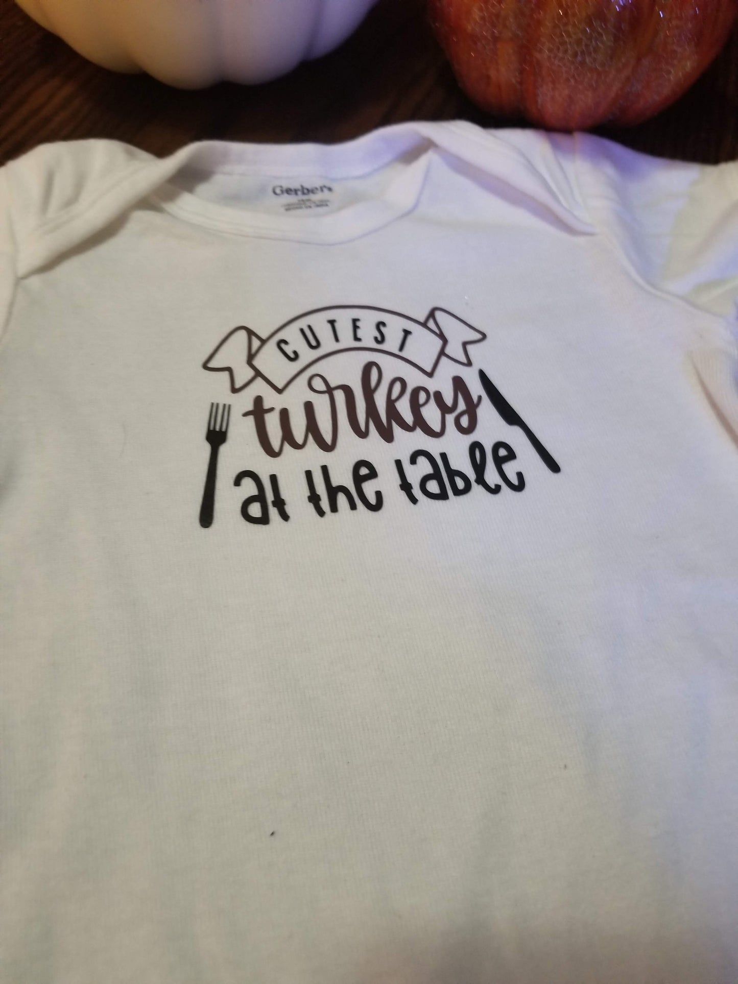 Onesie - Cutest Turkey at the Table - 18 Month