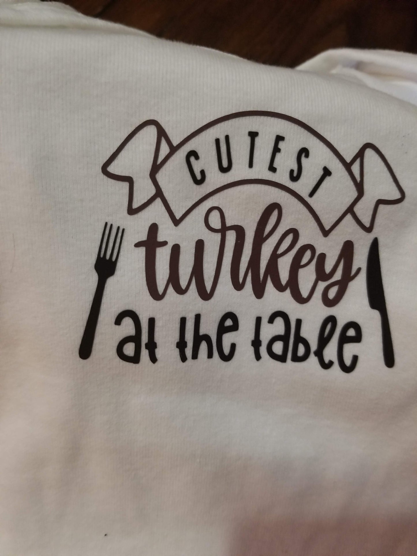 Onesie - Cutest Turkey at the Table - 18 Month