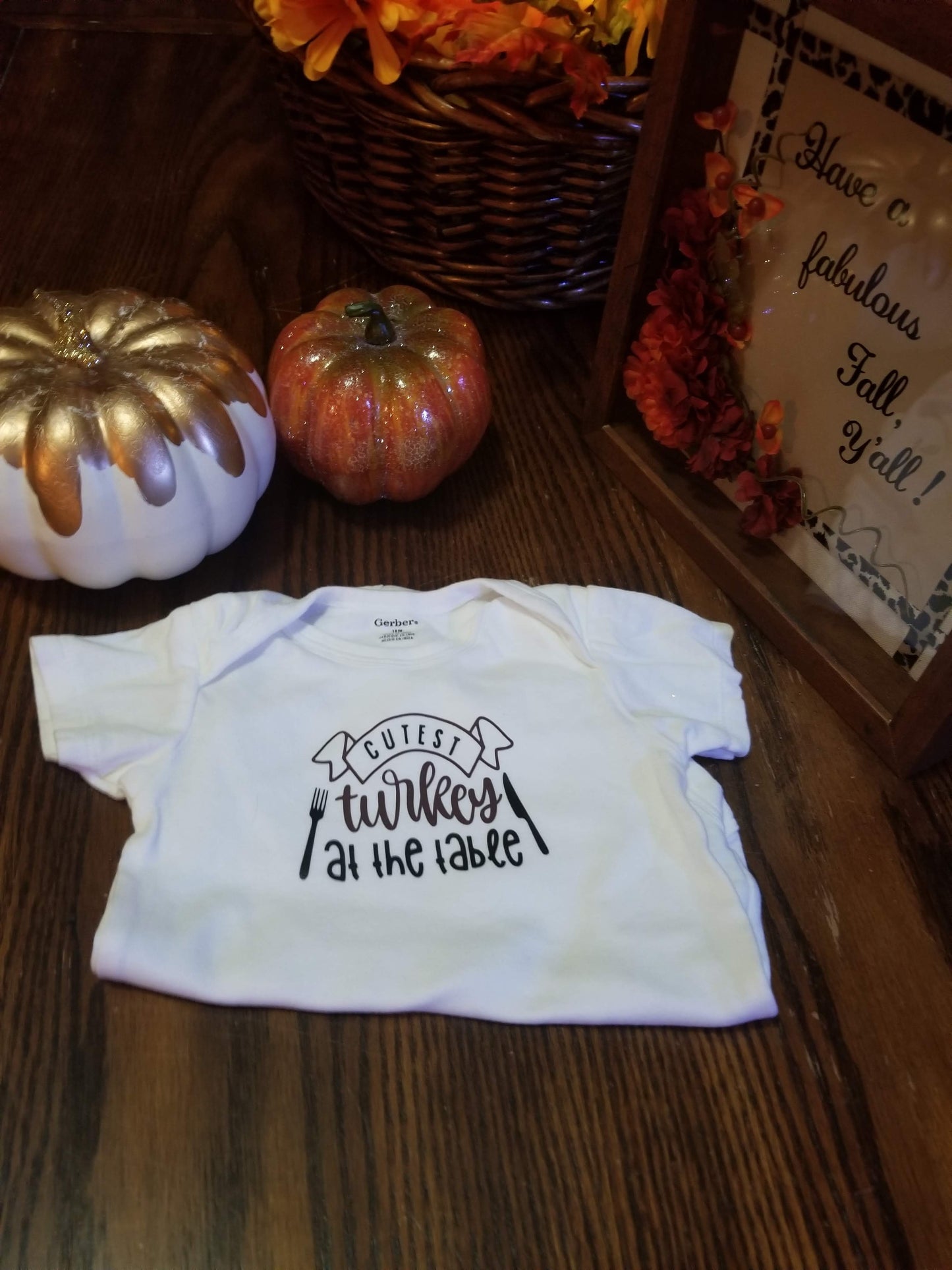 Onesie - Cutest Turkey at the Table - 18 Month