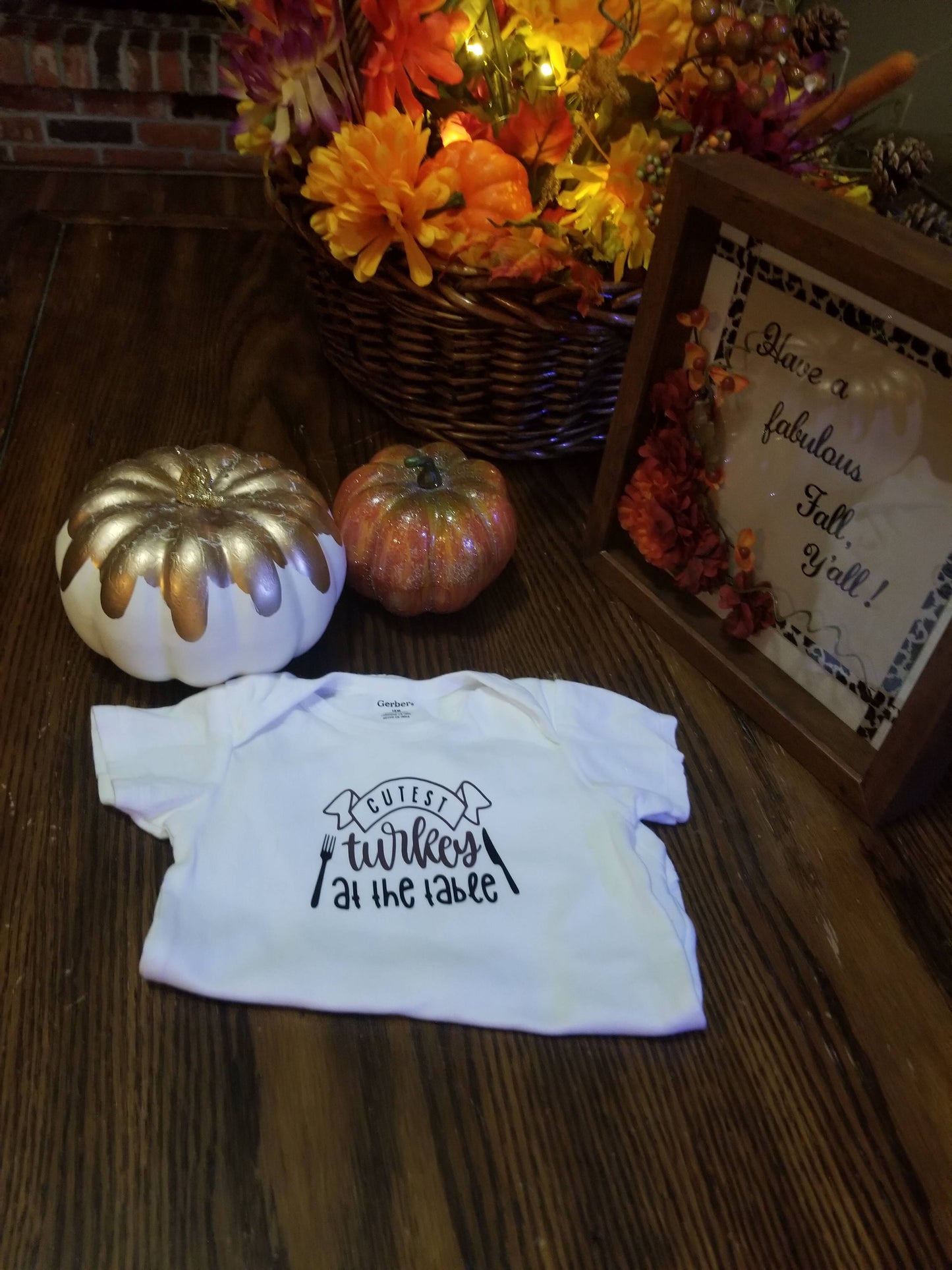 Onesie - Cutest Turkey at the Table - 18 Month