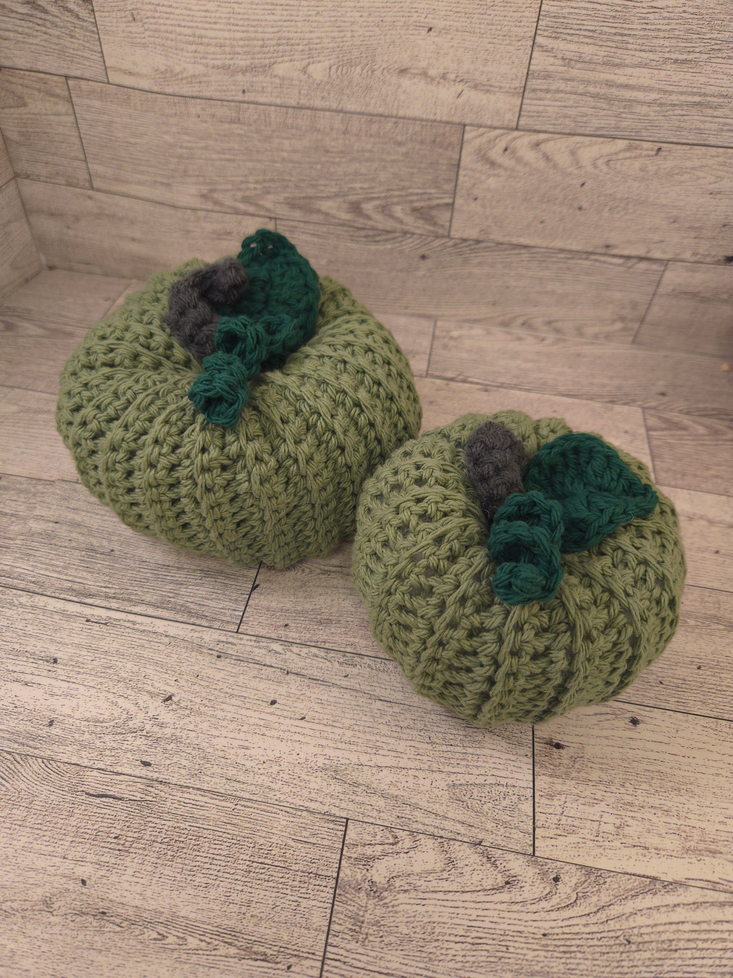 Crocheted Pumpkins - 2 piece set