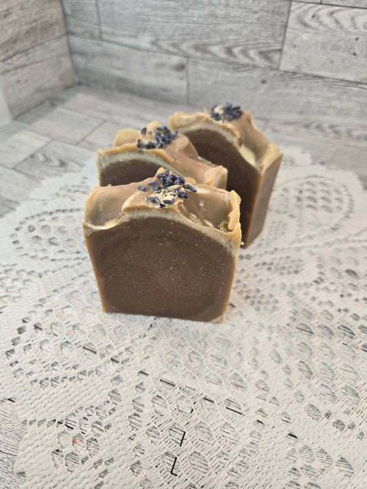 Vanilla, Lavender, & Patchouli Tallow Soap with Goat Milk