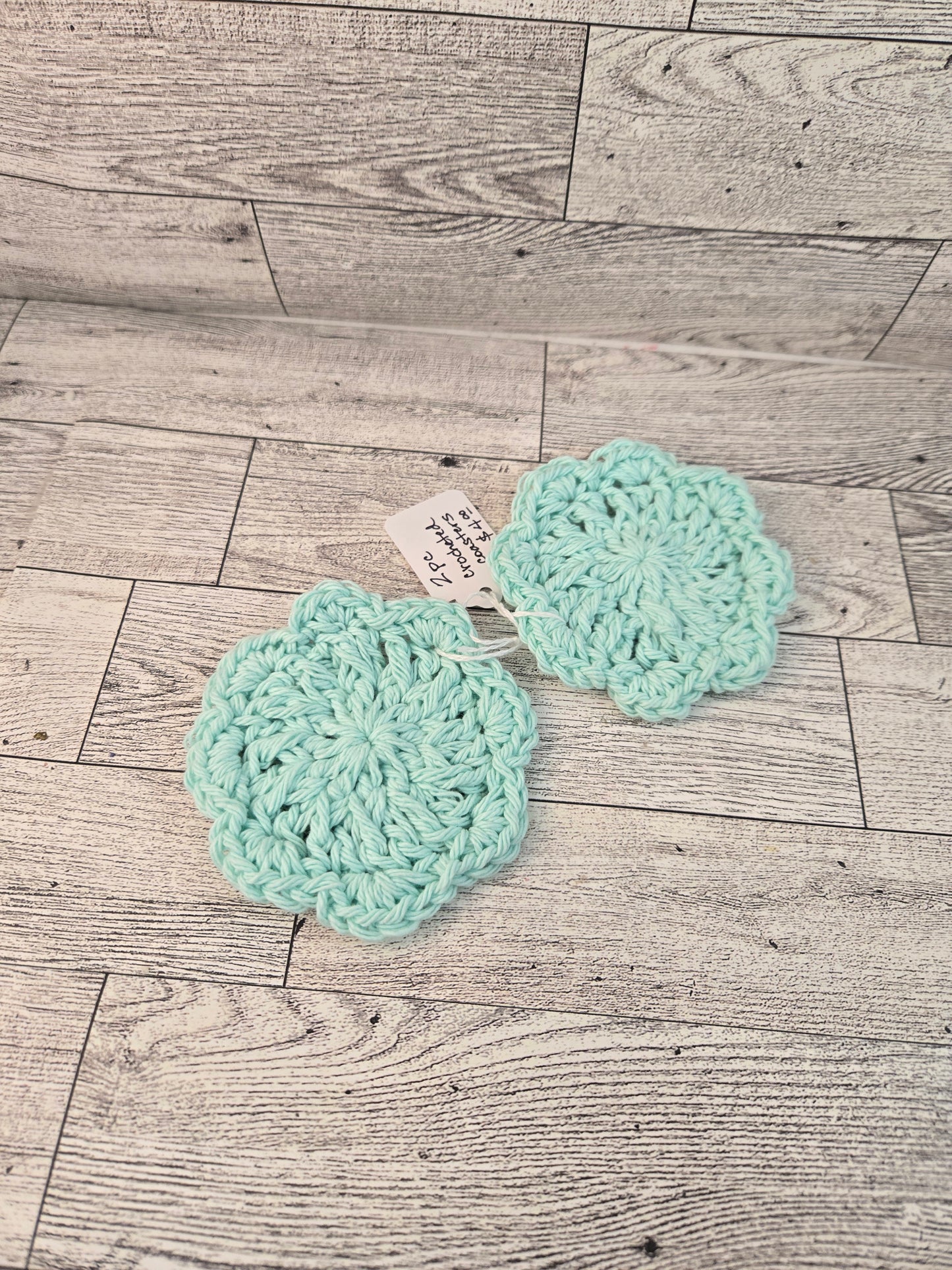 Crocheted Face Scrubby & Coasters