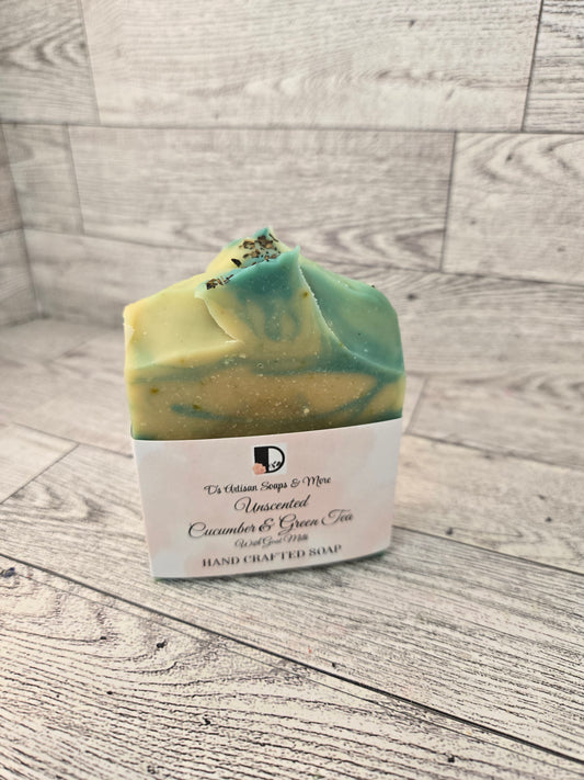 Cucumber & Green Tea Soap with Goat Milk - UNSCENTED
